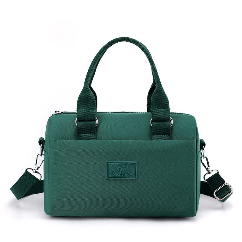 NNEDSZ 0486# Green Multifunctional Nylon Shoulder Bag - Lightweight and Spacious Handbag for Women, 27x18x14cm