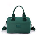 NNEDSZ 0486# Green Multifunctional Nylon Shoulder Bag - Lightweight and Spacious Handbag for Women, 27x18x14cm