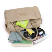 NNEDSZ 0486# Green Multifunctional Nylon Shoulder Bag - Lightweight and Spacious Handbag for Women, 27x18x14cm